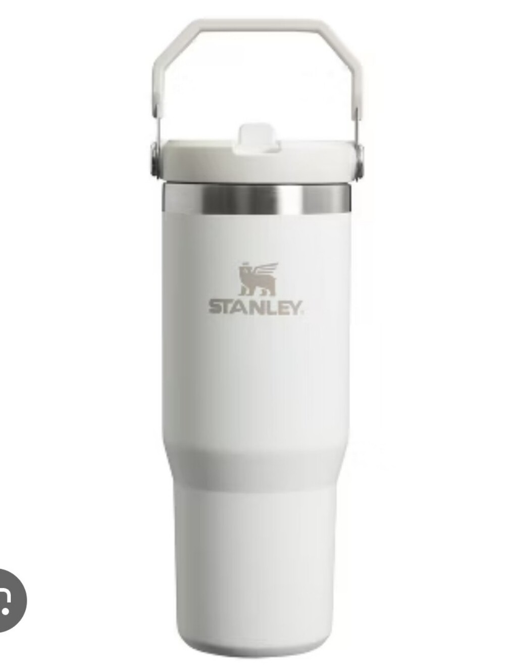 Stanley White Insulated Travel Tumbler with Handle